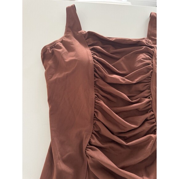 Speedo Women's Swimsuit One Piece Endurance+ Shirred Tank Moderate Cut brown 18 - Picture 6 of 16